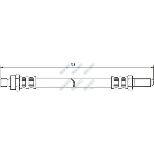 Apec Brake Hydraulic Hose Line Rear BHO4091