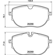 Brembo 4 x Front Brake Pad Set P85187