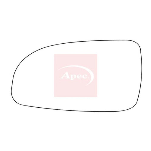 Apec Exterior Wing Mirror Glass Left AMS2039