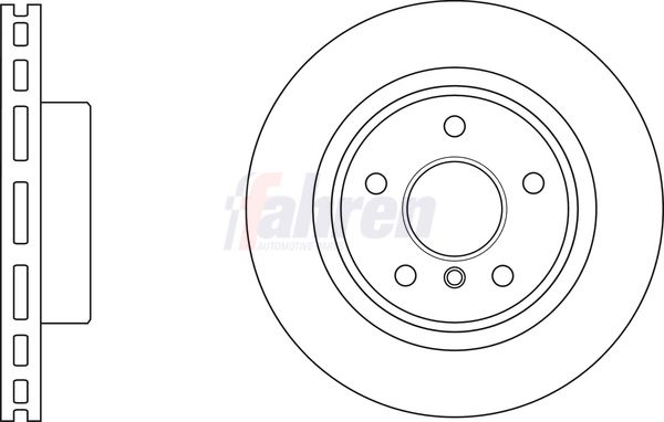Fahren Brake Disc Set Vented
