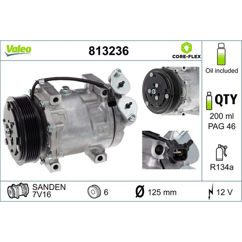 Valeo Air Conditioning Compressor 813236
