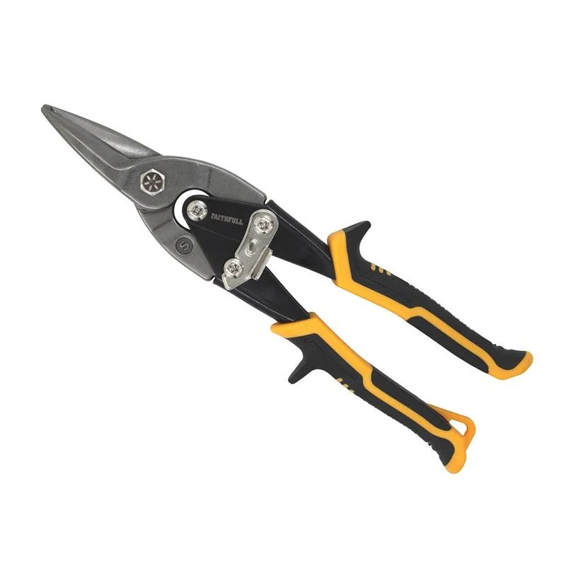 Faithfull Compound Aviation Snips - Straight Cut - FAIAS