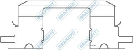 Apec Brake Pad Accessory Fitting Kit Front fits Subaru Legacy 1994-2003