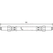 Apec Brake Hydraulic Hose Line Rear HOS3168