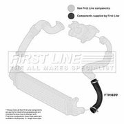 First Line Intercooler Turbo Charge Air Hose FTH1699