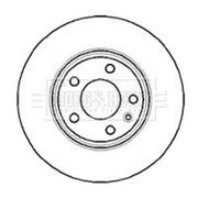 Borg & Beck 2 x Vented Front Brake Discs BBD4297