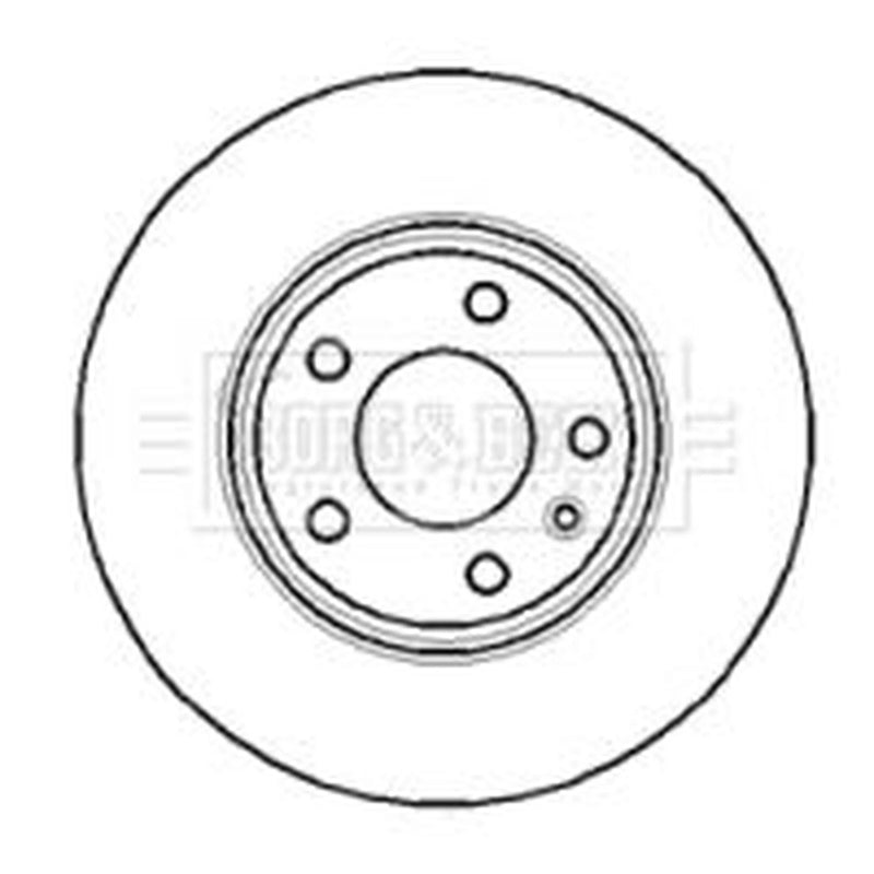 Borg & Beck 2 x Vented Front Brake Discs BBD4297