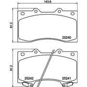 DON Front Brake Pad Set PCP1983