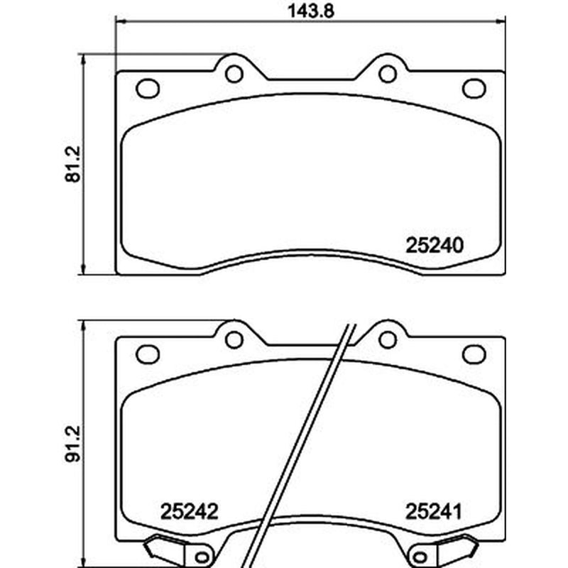 Mintex Front Brake Pad Set MDB3144