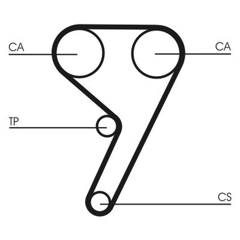 Continental CTAM Timing Belt Kit with Rollers CT881K5