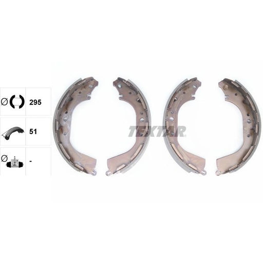 Textar Brake Shoe Set Axle Kit 91056200