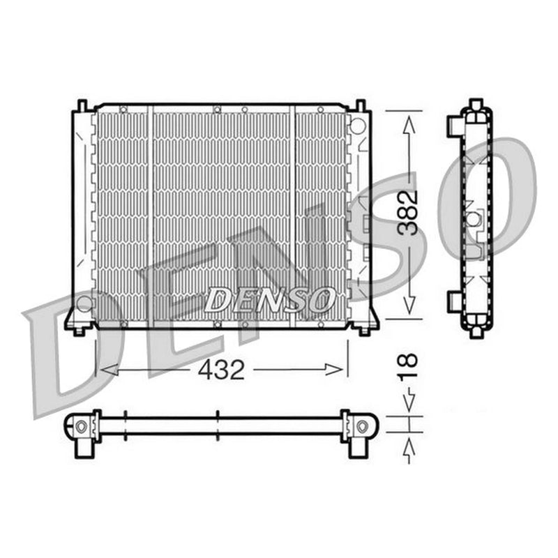 Denso Engine Radiator DRM24004