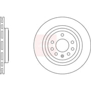 Apec 2 x Vented Rear Brake Discs DSK3002