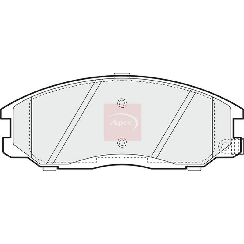 Apec Front Brake Pad Set PAD1163