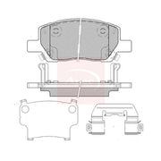 Apec Front Brake Pad Set PAD2461