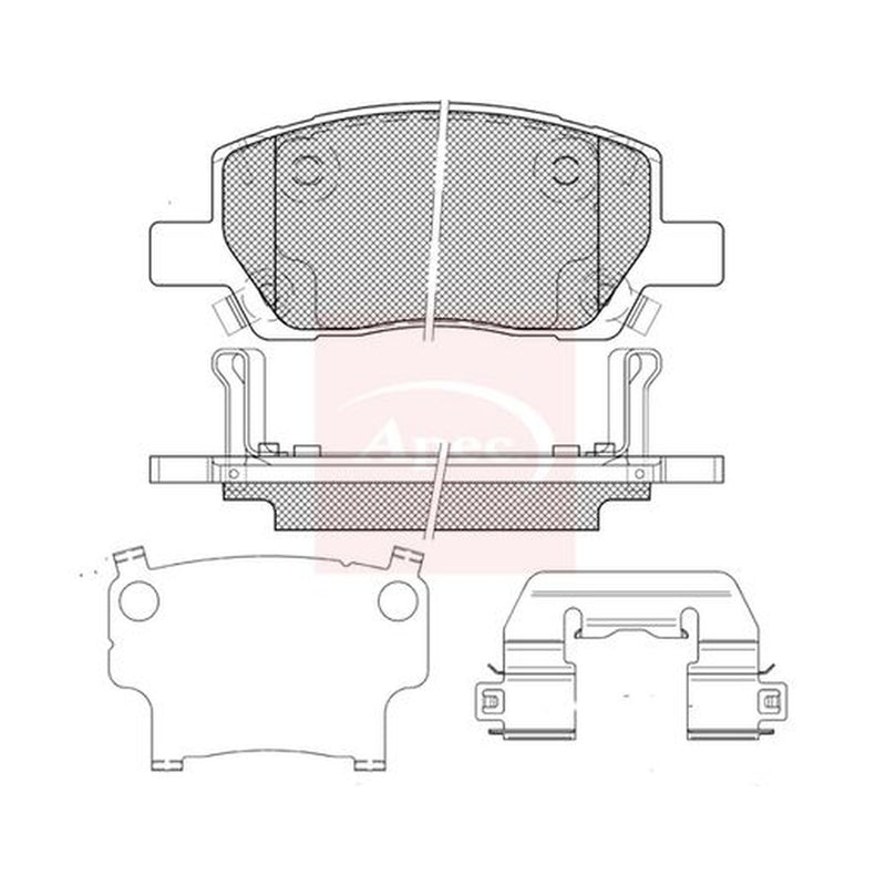 Apec Front Brake Pad Set PAD2461