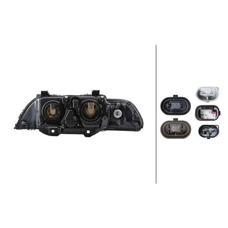 Hella Headlight Headlamp H21W Right 1EL 008 053-521