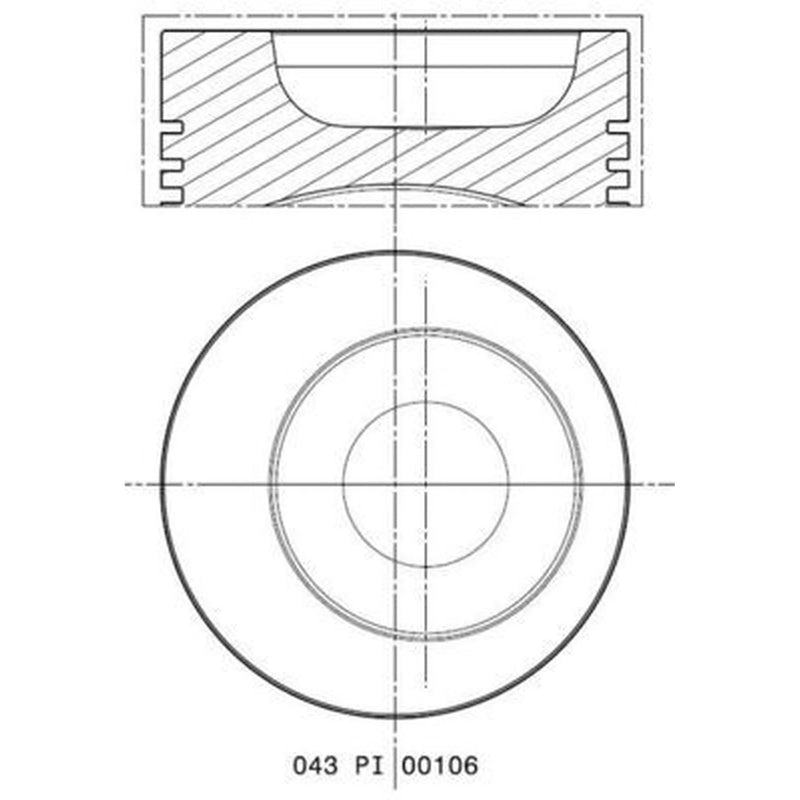 Mahle Piston Cylinder Bore = 86mm 503 48 00
