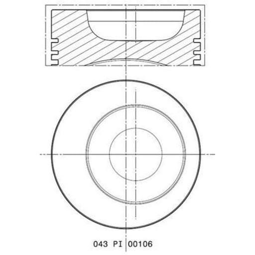 Mahle Piston Cylinder Bore = 87mm 503 48 02