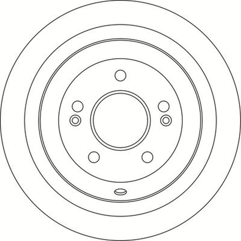 Abtex 2 x Solid Rear Brake Discs BD1691S