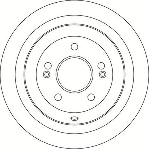 Abtex 2 x Solid Rear Brake Discs BD1691S