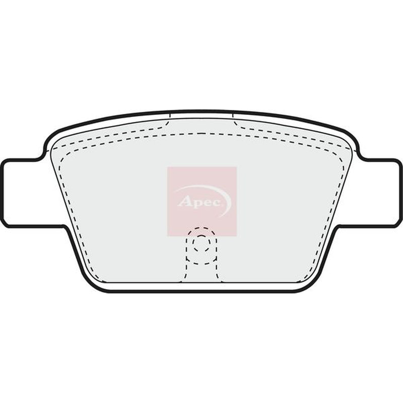 Apec Rear Brake Pad Set PAD1260