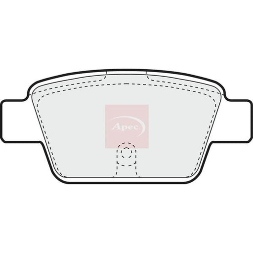 Apec Rear Brake Pad Set PAD1260