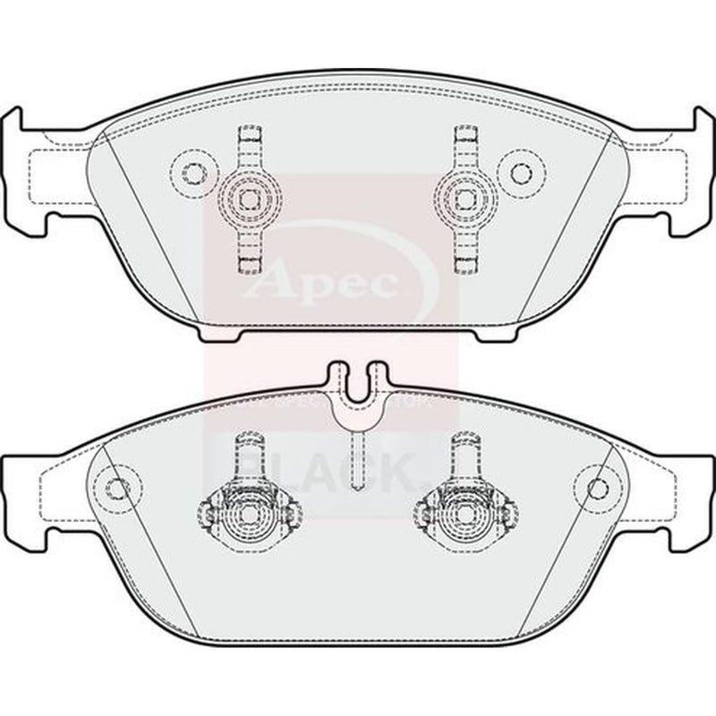 Apec Front Brake Pad Set PAD1951B