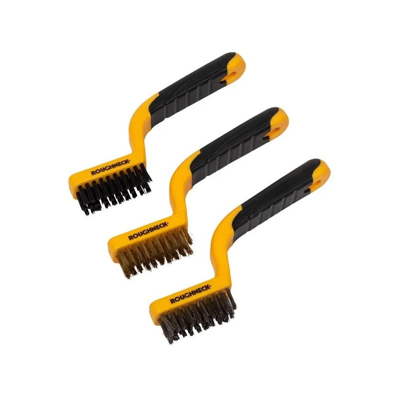 Roughneck Narrow Wire Brush Set, 3 Piece - 52-010