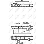 NRF Engine Radiator 58659