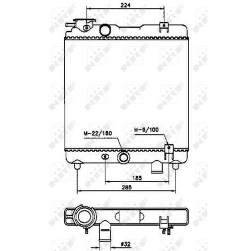 NRF Engine Radiator 58659