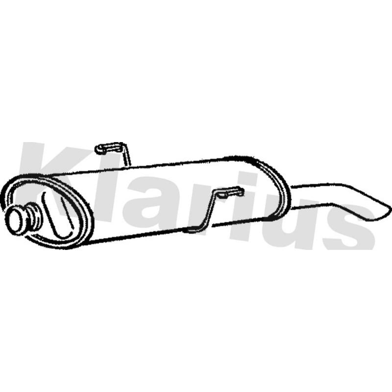 Klarius Box With Tail Pipe Rear PG511W