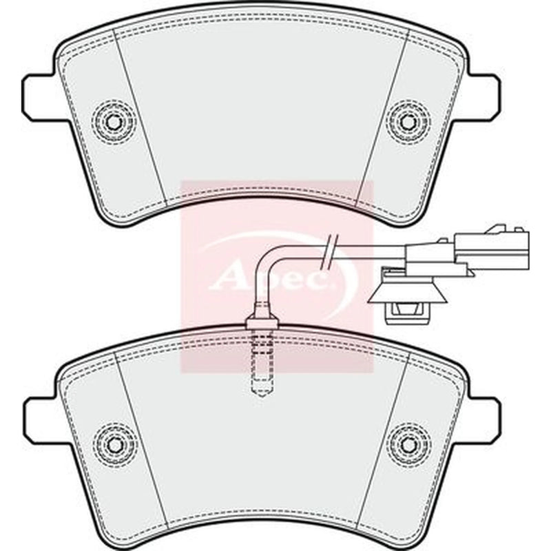 Apec Front Brake Pad Set PAD1900