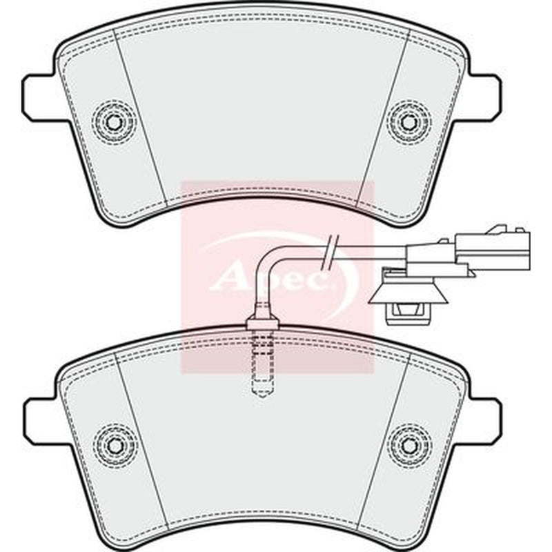 Apec Front Brake Pad Set PAD1900
