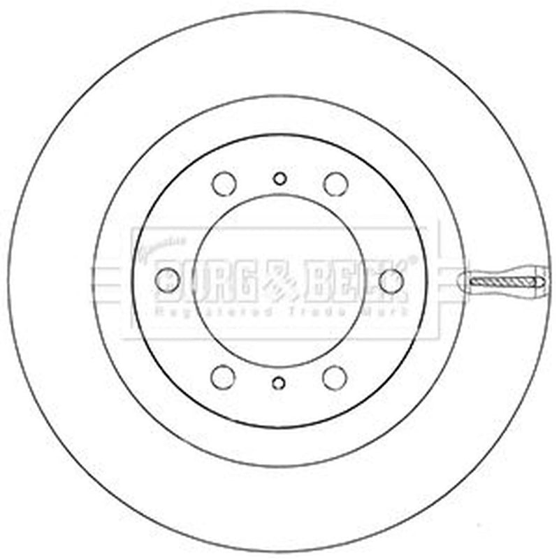 Borg & Beck 2 x Vented Front Brake Discs BBD5942S