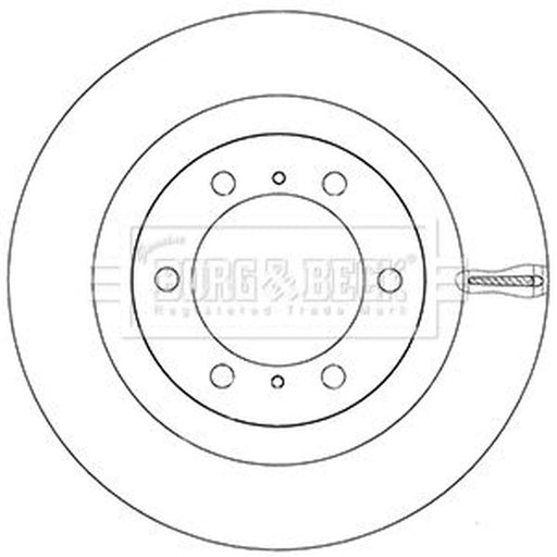 Borg & Beck 2 x Vented Front Brake Discs BBD5942S