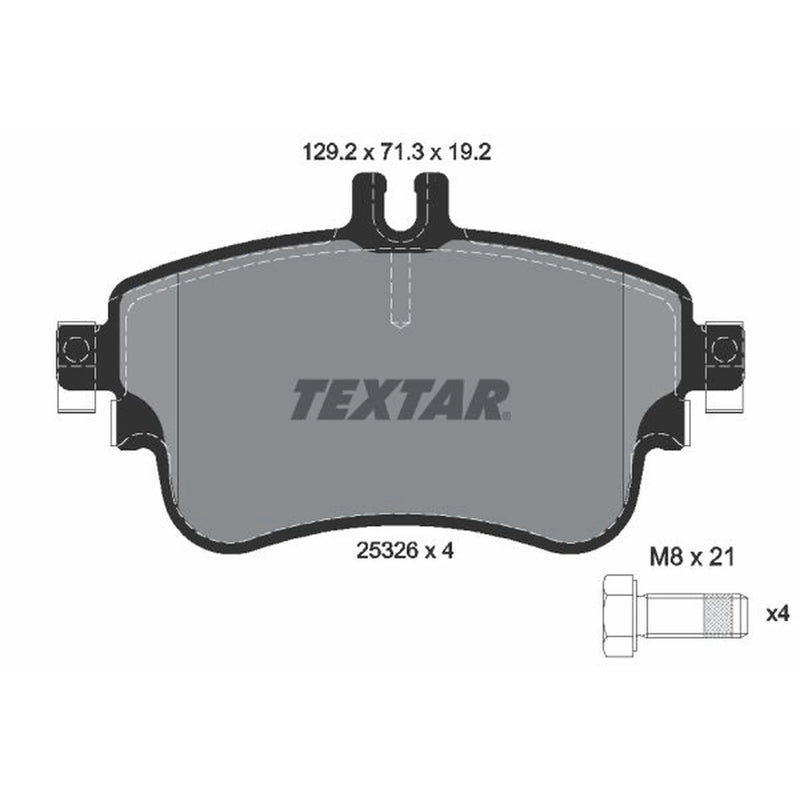 Textar Front Brake Pad Set 2532601
