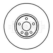 Borg & Beck 2 x Vented Front Brake Discs BBD5903S