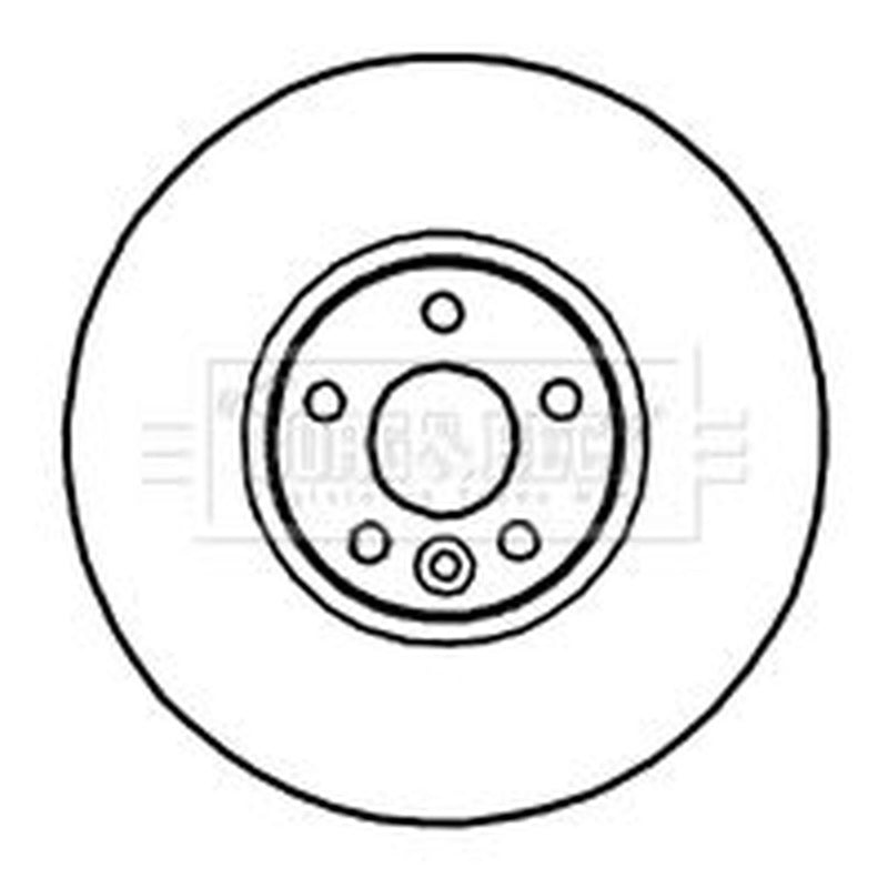 Borg & Beck 2 x Vented Front Brake Discs BBD5903S