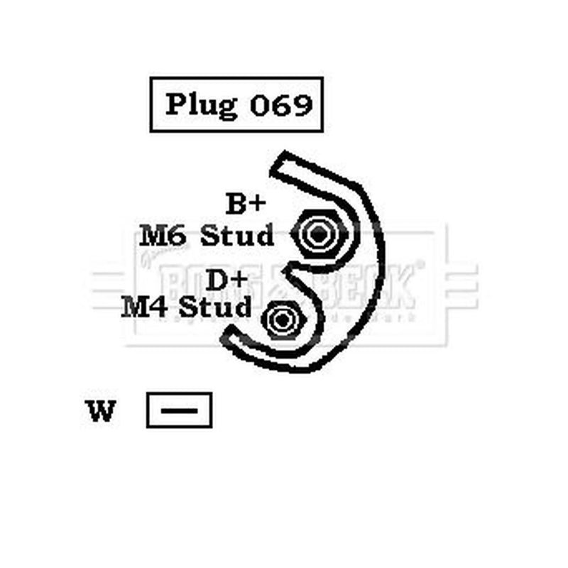 Borg & Beck Car Alternator 12V BBA2057