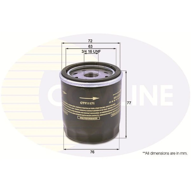 Comline Engine Oil Filter CTY11171