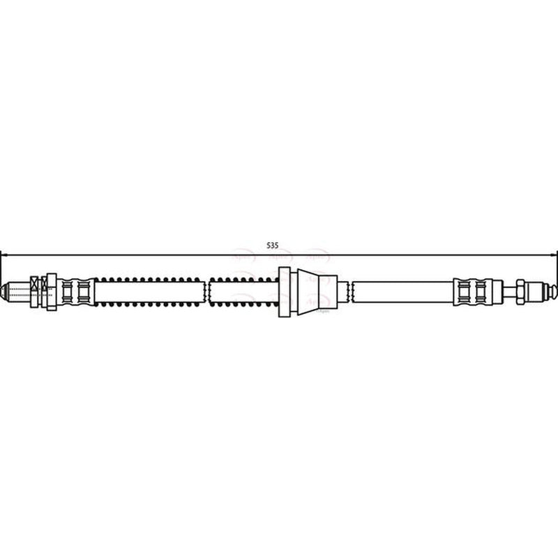 Apec Brake Hydraulic Hose Line Front Right HOS3054