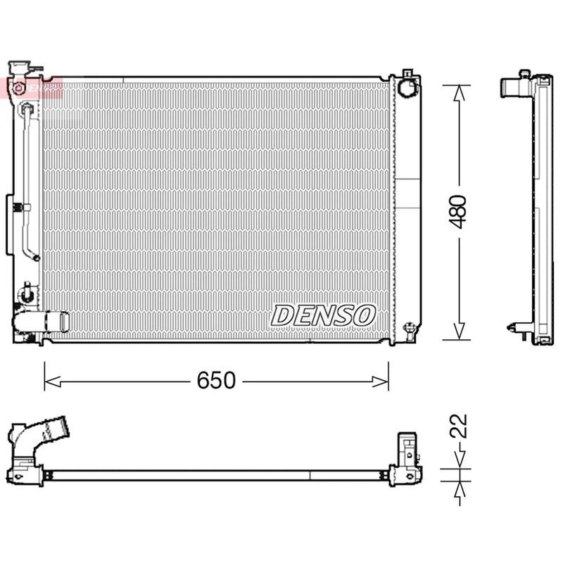 Denso Engine Radiator DRM51012