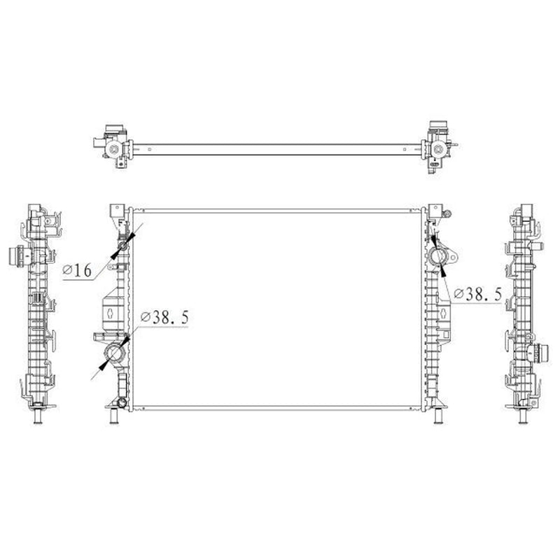 NRF Engine Radiator 550006