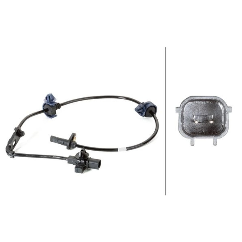 Hella ABS Wheel Speed Sensor Front Right 6PU 230 040-301