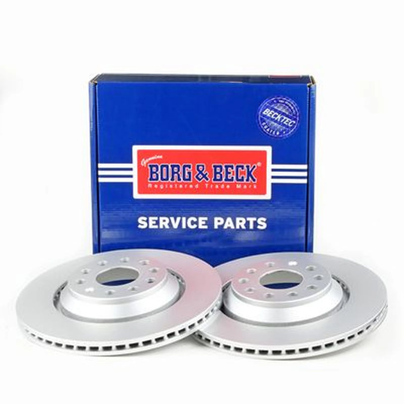 Borg & Beck 2 x Vented Rear Brake Discs BBD4551