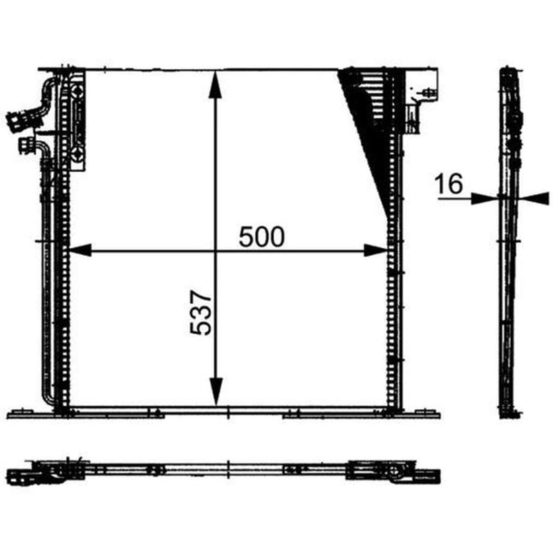 Mahle Air Conditioning Condenser AC 212 000P