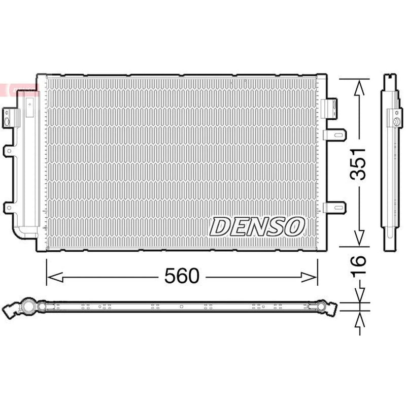 Denso Air Conditioning Condenser DCN12005