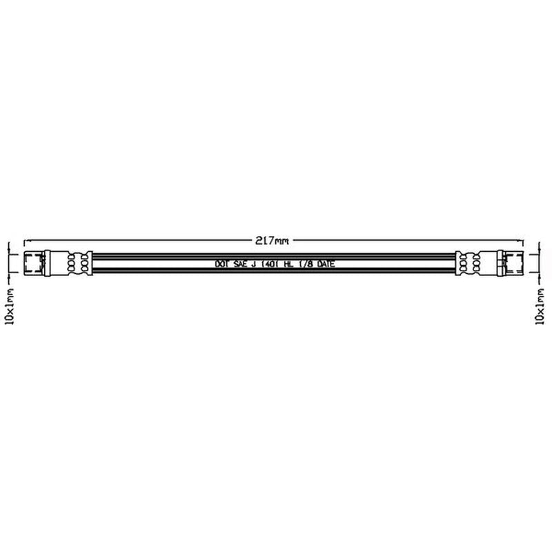 Abtex Brake Hydraulic Hose Line Rear ABH1057
