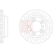 Apec 2 x Perforated/Vented Rear Brake Discs DSK2503
